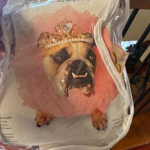 Pet queen crown costume.